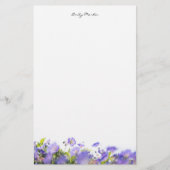 Elegant, minimal floral Personalized Briefpapier (Vorderseite)