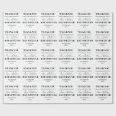 Elegant & Minimal floraler Hintergrund Bat Mitzvah Geschenkpapier (Flach)