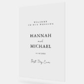 Elegant, Minimal, Hochzeit Acrylschild (Winkel)