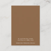 Elegant Minimal Holder für Designer-Schmuckskript Visitenkarte (Rückseite)