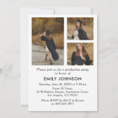 Elegant Minimal Minimalist Graduation Invitation Einladung (Rückseite)