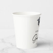 Elegant Minimal Minimalist Graduation Pappbecher (Rechts)