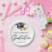 Elegant Minimal Minimalist Graduation Pappteller (Party)
