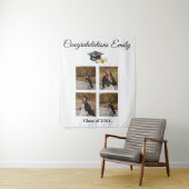 Elegant Minimal Minimalist Graduation Wandteppich (Beispiel)