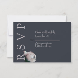 Elegant minimal RSVP karte