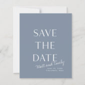Elegant Minimal Save the Date (Vorderseite)