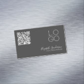 ELEGANT MINIMAL SCRIPT QR CODE Business MAGNET (Beispiel)