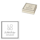Elegant Minimal Script Vielen Dank für Ihren Einka Gummistempel (Stempel)