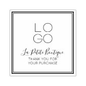 Elegant Minimal Script Vielen Dank für Ihren Einka Gummistempel (Prägung)