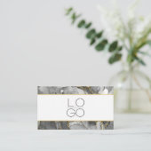 ELEGANT MINIMAL SCRIPT YOUR QR CODE Business Card Visitenkarte (Stehend Vorderseite)