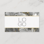 ELEGANT MINIMAL SCRIPT YOUR QR CODE Business Card Visitenkarte (Vorderseite)