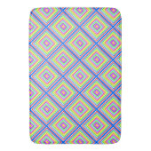 Elegant Minimal Simple Geometric quadful farbig Badematte (Vorderseite Vertikal)