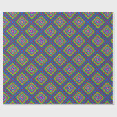 Elegant Minimal Simple Geometric quadful farbig Geschenkpapier (Flach)