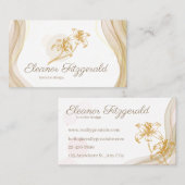 Elegant Minimal Soft Contact Card Visitenkarte (Vorne/Hinten)