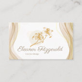 Elegant Minimal Soft Contact Card Visitenkarte (Vorderseite)