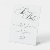 Elegant Minimal The Bar Sign modern  Sockelschild (Vorderseite)