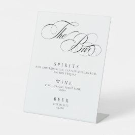 Elegant Minimal The Bar Sign modern Sockelschild