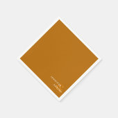 Elegant Minimal Tiger's Eye Modern Wedding Napkins Serviette (Ecke)