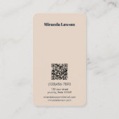 Elegant minimal visitenkarte (Rückseite)