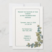 Elegant Minimal Wedding Invitation – Customizable  Einladung (Rückseite)