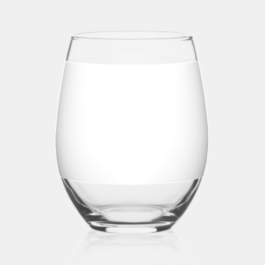Elegant Minimal Wedding Monogram Stemless Wine Gla Weinglas Ohne Stiel (Rückseite)