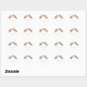 Elegant Minimal Wedding Sticker (Blatt)