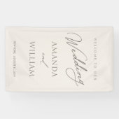 Elegant Minimal Wedding Welcome Banner (Horizontal)