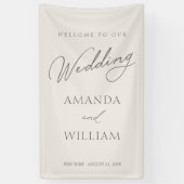Elegant Minimal Wedding Welcome Banner (Vertikal)