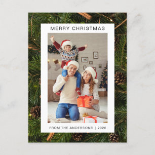 Elegant Minimal Weihnachten Moderne Familie 1 Fo