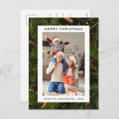 Elegant Minimal Weihnachten | Moderne Familie 1 Fo (Vorne/Hinten)