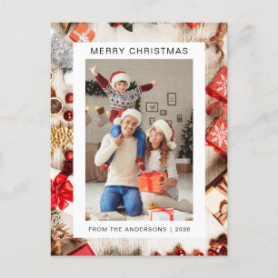Elegant Minimal Weihnachten Moderne Familie 1 Fo