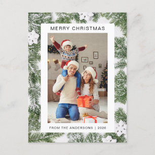 Elegant Minimal Weihnachten Moderne Familie 1 Fo