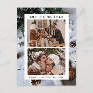 Elegant Minimal Weihnachten Moderne Familie 2 Fo