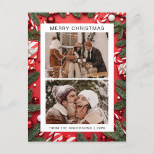 Elegant Minimal Weihnachten Moderne Familie 2 Fo
