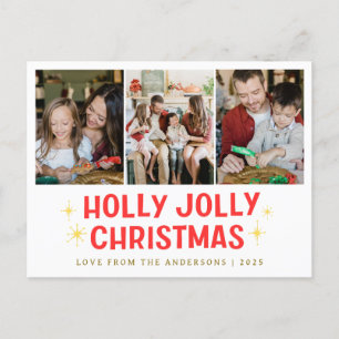 Elegant Minimal Weihnachten Moderne Familie 3 Fo
