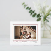 Elegant Minimal Weihnachten | Modernes Familienpor (Stehend Vorderseite)