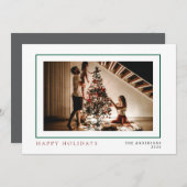 Elegant Minimal Weihnachten | Modernes Familienpor (Vorne/Hinten)