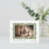 Elegant Minimal Weihnachten | Modernes Familienpor (Stehend Vorderseite)