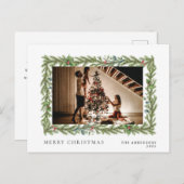 Elegant Minimal Weihnachten | Modernes Familienpor (Vorne/Hinten)