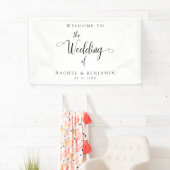 Elegant Minimal Welcome Wedding Extravagant Script Banner (Insitu)