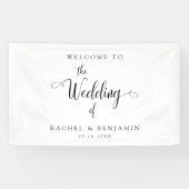 Elegant Minimal Welcome Wedding Extravagant Script Banner (Horizontal)