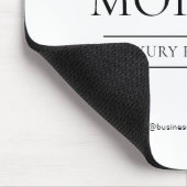 Elegant Minimal White Luxury Real Estate Mousepad (Ecke)