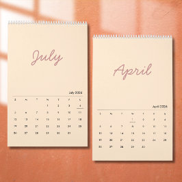 Elegant Minimalist 2026 Calendar Kalender