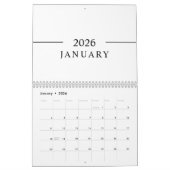 Elegant Minimalist 2026 Calendar Kalender (Jan 2026)