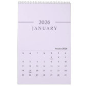 Elegant Minimalist 2026 Calendar Kalender (Jan 2026)