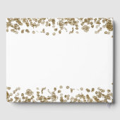 Elegant Minimalist Black and Gold 75th Birthday Gästebuch (Rückseite)