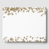 Elegant Minimalist Black and Gold 77th Birthday Gästebuch (Rückseite)