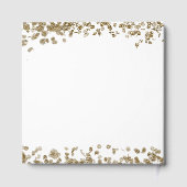 Elegant Minimalist Black and Gold 88th Birthday Gästebuch (Rückseite)