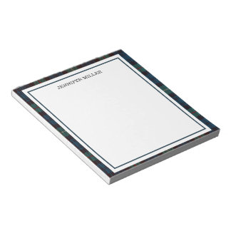Elegant Minimalist Border Custom Notepad, Professi Notizblock
