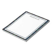 Elegant Minimalist Border Custom Notepad, Professi Notizblock (Rotiert)